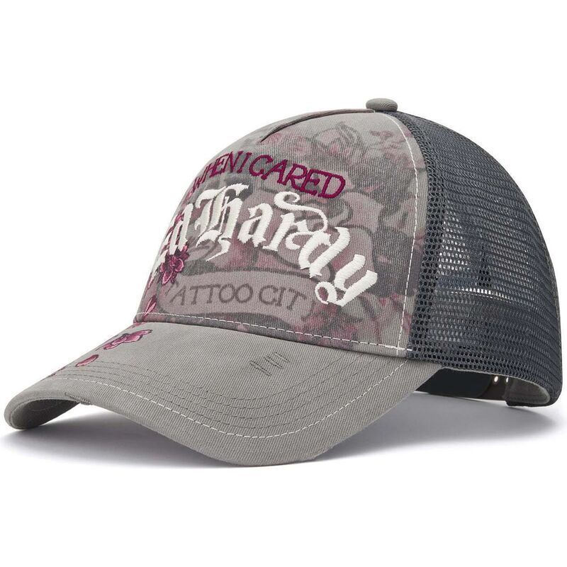 czapki-zakrzywiona-szary-snapback-floral-tattoo-city-vintage-wash-ed-hardy czapki-zakrzywiona-szary-snapback-floral-tattoo-city-vintage-wash-ed-hardy