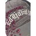 czapki-zakrzywiona-szary-snapback-floral-tattoo-city-vintage-wash-ed-hardy
