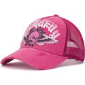 czapki-zakrzywiona-roz-snapback-flaming-gothic-skull-washed-ed-hardy