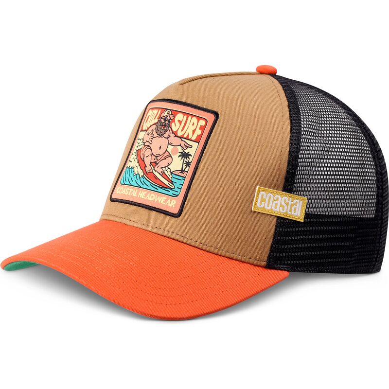 czapki-zakrzywiona-brazowy-snapback-hft-chill-surf-coastal