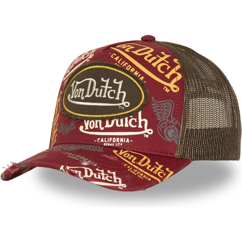 czapki-zakrzywiona-czerwony-snapback-cafe13-von-dutch