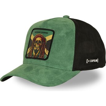 Czapki zakrzywiona zielony snapback Reggae Legend STA1 REG Bob Marley Famous Capslab