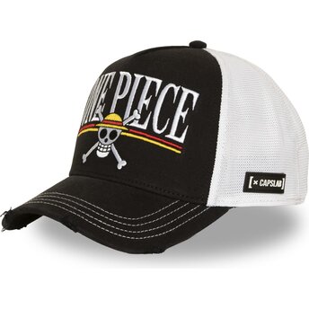 Czapki zakrzywiona czarny snapback OP8 Piraci Słomkowego Kapelusza One Piece Capslab