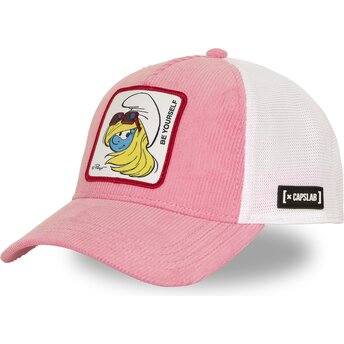 Czapki zakrzywiona róż snapback SMU3 SOF Smerfetka Smerfy Capslab