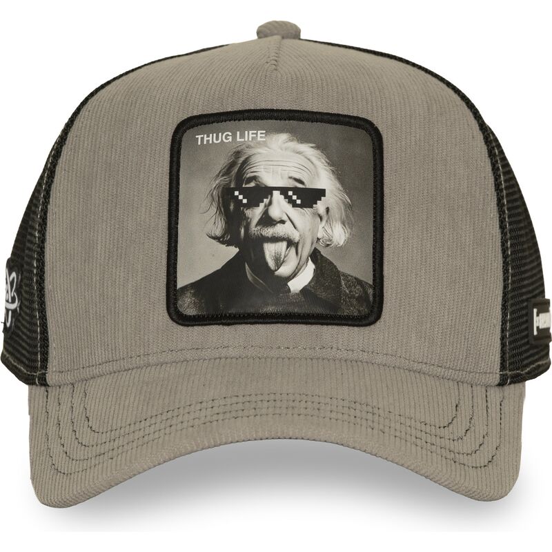 czapki-zakrzywiona-szary-snapback-thug-life-art1-thug-albert-einstein-famous-capslab czapki-zakrzywiona-szary-snapback-thug-life-art1-thug-albert-einstein-famous-capslab