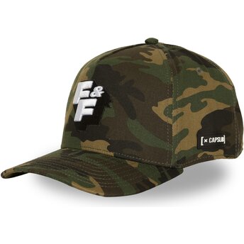 Gorra curva camuflaje snapback FF01 LOG Fast &...