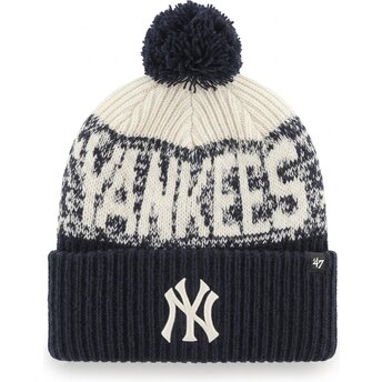 Czapki pompon granatowy Bone Chill Cuff Knit New York Yankees MLB 47 Brand