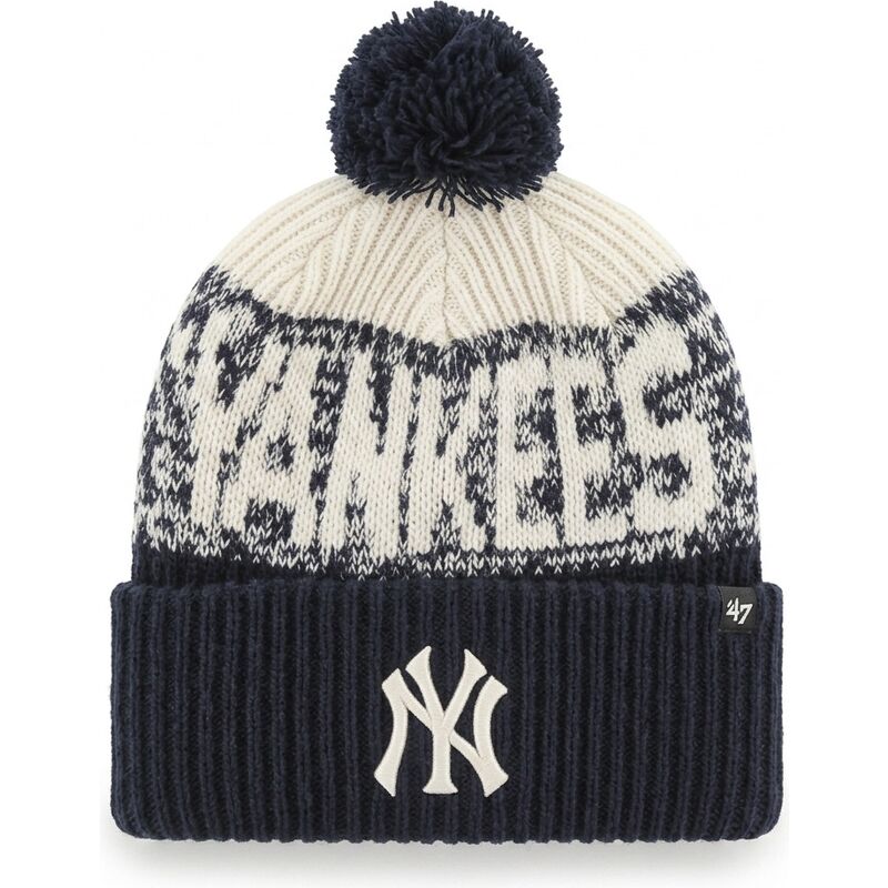 czapki-pompon-granatowy-bone-chill-cuff-knit-new-york-yankees-mlb-47-brand