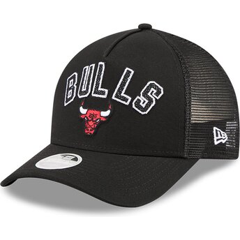 Czapki zakrzywiona czarny snapback 9FORTY M-Crown A Frame Pomp Chicago Bulls NBA New Era