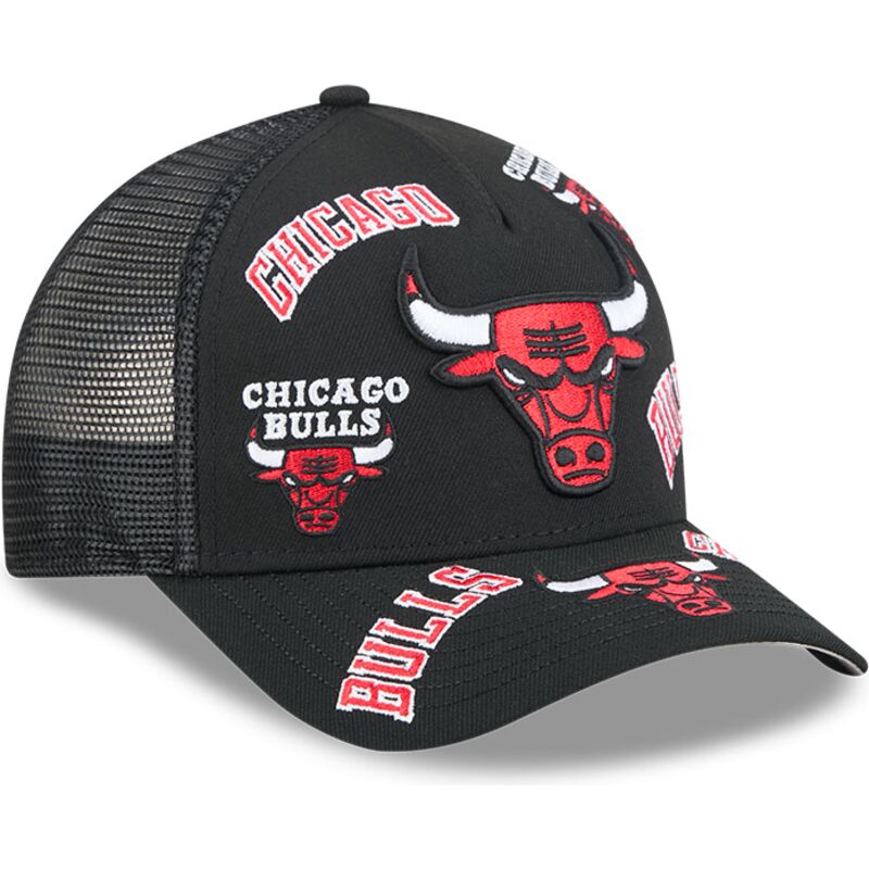 czapki-zakrzywiona-czarny-snapback-9forty-m-crown-a-frame-all-over-chicago-bulls-nba-new-era