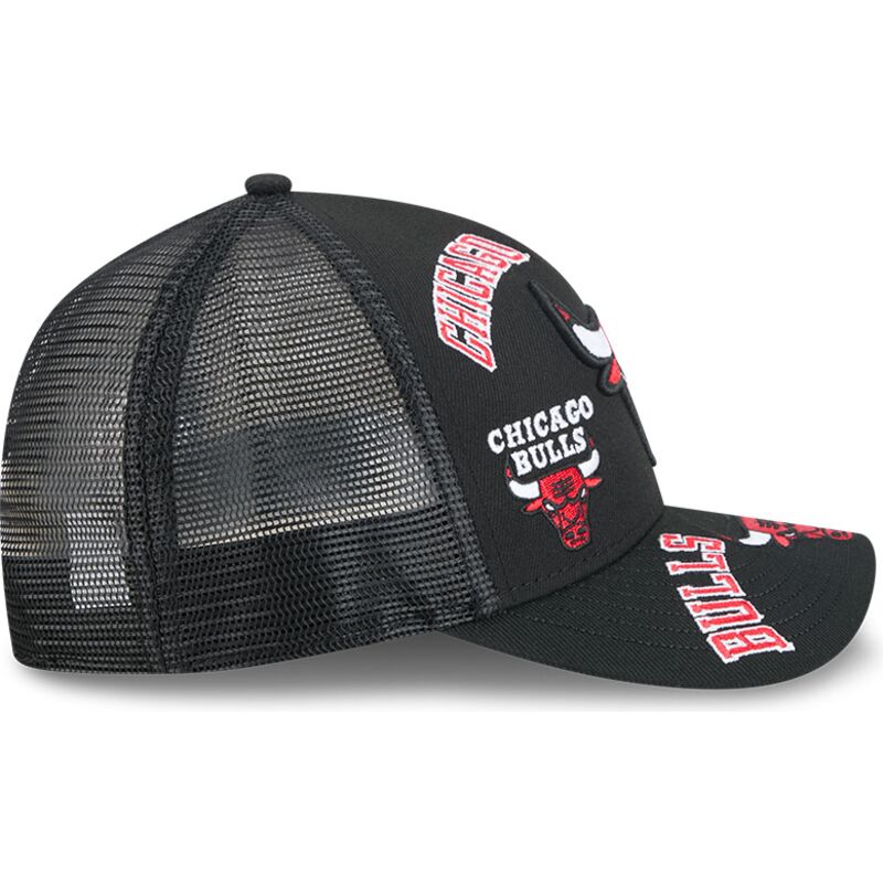 czapki-zakrzywiona-czarny-snapback-9forty-m-crown-a-frame-all-over-chicago-bulls-nba-new-era