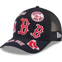 czapki-zakrzywiona-granatowy-snapback-9forty-m-crown-a-frame-all-over-boston-red-sox-mlb-new-era