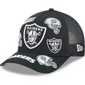 czapki-zakrzywiona-czarny-snapback-9forty-m-crown-a-frame-all-over-las-vegas-raiders-nfl-new-era