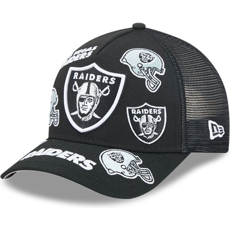 czapki-zakrzywiona-czarny-snapback-9forty-m-crown-a-frame-all-over-las-vegas-raiders-nfl-new-era