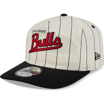Czapki zakrzywiona beżowy snapback 19TWENTY Pinstripe Chicago Bulls NBA New Era