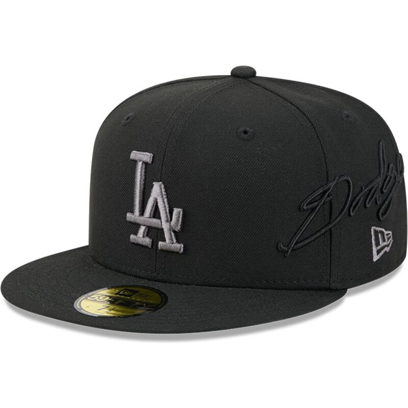 czapki-plaska-czarny-dopasowany-59fifty-side-script-los-angeles-dodgers-mlb-new-era czapki-plaska-czarny-dopasowany-59fifty-side-script-los-angeles-dodgers-mlb-new-era