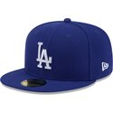 czapki-plaska-niebieski-dopasowany-59fifty-rhinstone-badge-los-angeles-dodgers-mlb-new-era