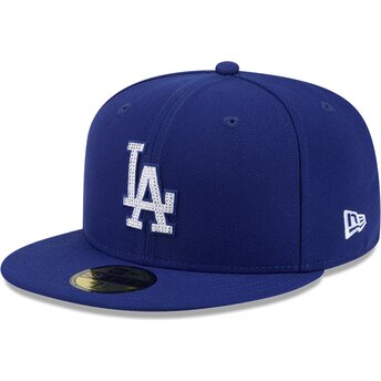 Czapki płaska niebieski dopasowany 59FIFTY Rhinstone Badge Los Angeles Dodgers MLB New Era