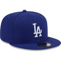 czapki-plaska-niebieski-dopasowany-59fifty-rhinstone-badge-los-angeles-dodgers-mlb-new-era