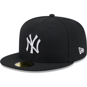 Czapki płaska czarny dopasowany 59FIFTY Rhinestone Badge New York Yankees MLB New Era