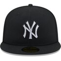 czapki-plaska-czarny-dopasowany-59fifty-rhinestone-badge-new-york-yankees-mlb-new-era