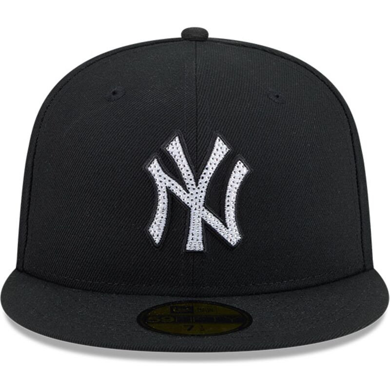 czapki-plaska-czarny-dopasowany-59fifty-rhinestone-badge-new-york-yankees-mlb-new-era