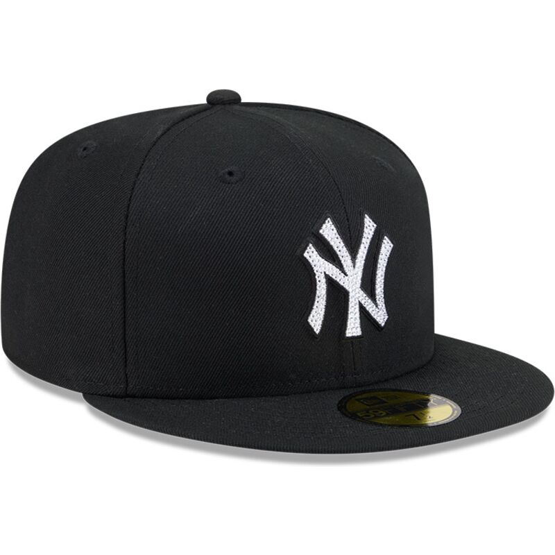 czapki-plaska-czarny-dopasowany-59fifty-rhinestone-badge-new-york-yankees-mlb-new-era