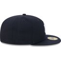 czapki-plaska-granatowy-dopasowany-59fifty-side-script-new-york-yankees-mlb-new-era