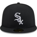czapki-plaska-czarny-dopasowany-59fifty-rhinestone-badge-chicago-white-sox-mlb-new-era