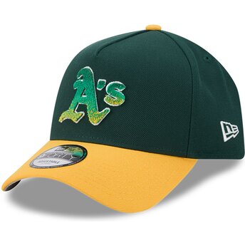 Czapki zakrzywiona zielony snapback 9FORTY A Frame NA Lifestyle F1 Oakland Athletics MLB New Era