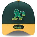 czapki-zakrzywiona-zielony-snapback-9forty-a-frame-na-lifestyle-f1-oakland-athletics-mlb-new-era