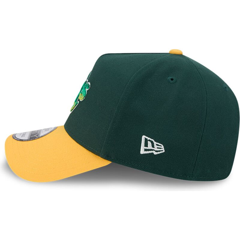 czapki-zakrzywiona-zielony-snapback-9forty-a-frame-na-lifestyle-f1-oakland-athletics-mlb-new-era