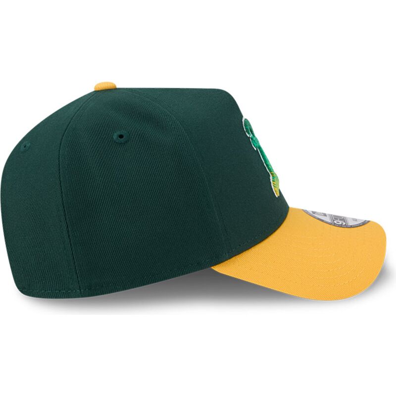 czapki-zakrzywiona-zielony-snapback-9forty-a-frame-na-lifestyle-f1-oakland-athletics-mlb-new-era