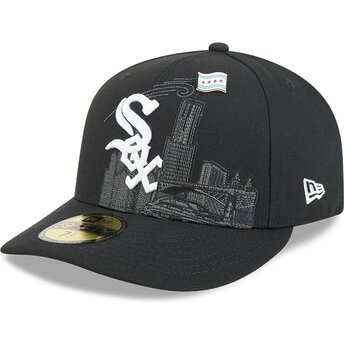 Czapki zakrzywiona czarny dopasowany 59FIFTY Pin NA Lifestyle F1 Chicago White Sox MLB New Era