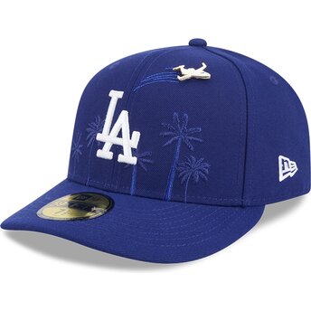 Czapki zakrzywiona niebieski dopasowany 59FIFTY Pin NA Lifestyle F1 Los Angeles Dodgers MLB New Era