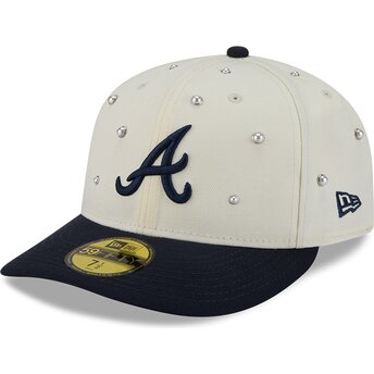 Czapki zakrzywiona beżowy dopasowany 59FIFTY Beads NA Lifestyle F1 Atlanta Braves MLB New Era