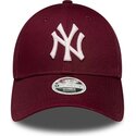 czapki-zakrzywiona-czerwony-tasma-regulowana-rosa-9forty-metallic-new-york-yankees-mlb-new-era