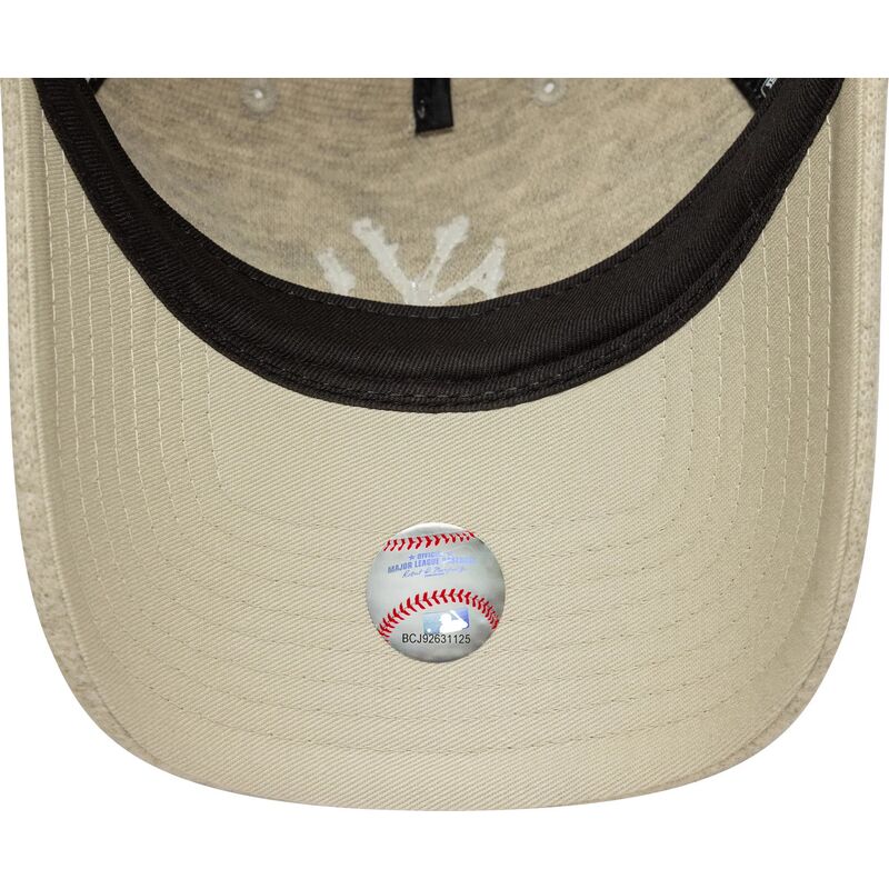 czapki-zakrzywiona-bezowy-tasma-regulowana-9twenty-a-frame-melton-luxe-new-york-yankees-mlb-new-era