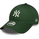 czapki-zakrzywiona-zielony-tasma-regulowana-9twenty-league-essential-midi-new-york-yankees-mlb-new-era
