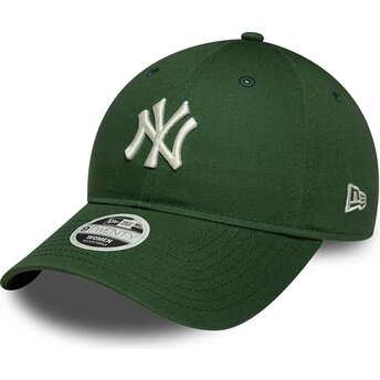 Czapki zakrzywiona zielony taśma regulowana 9TWENTY League Essential Midi New York Yankees MLB New Era