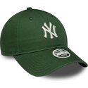 czapki-zakrzywiona-zielony-tasma-regulowana-9twenty-league-essential-midi-new-york-yankees-mlb-new-era
