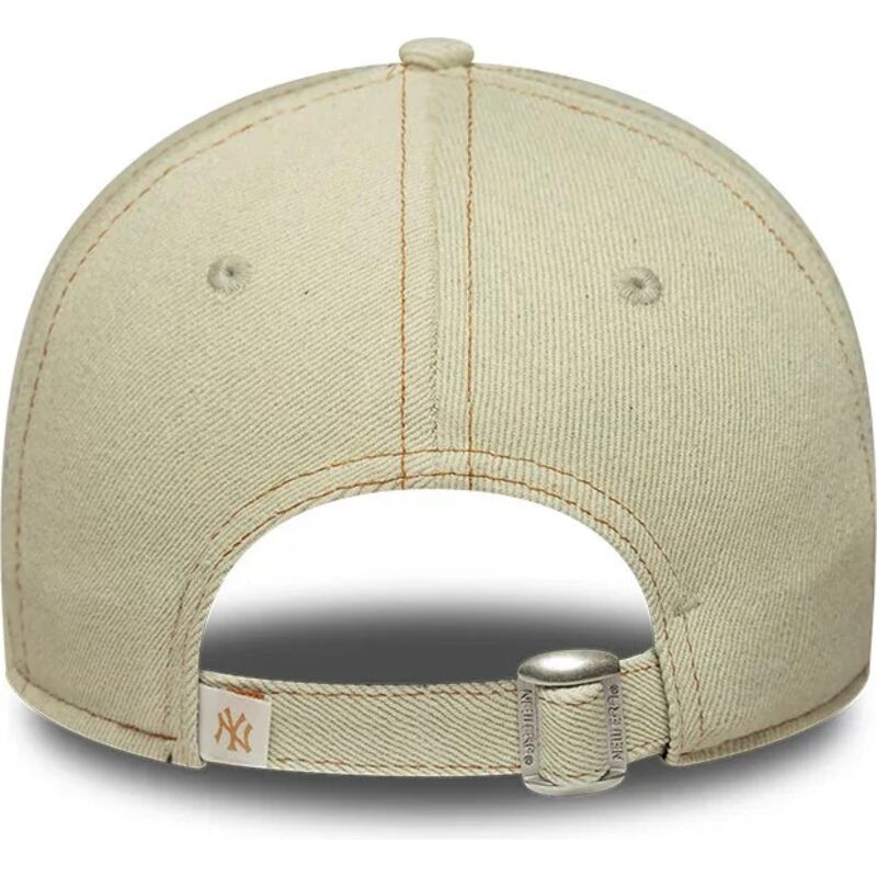 czapki-zakrzywiona-bezowy-tasma-regulowana-9twenty-denim-new-york-yankees-mlb-new-era