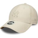 czapki-zakrzywiona-bezowy-tasma-regulowana-9forty-cord-new-york-yankees-mlb-new-era