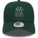 czapki-zakrzywiona-zielony-snapback-e-frame-team-outline-new-york-yankees-mlb-new-era