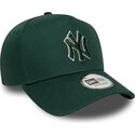czapki-zakrzywiona-zielony-snapback-e-frame-team-outline-new-york-yankees-mlb-new-era