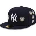 czapki-plaska-granatowy-dopasowany-59fifty-spike-lee-gloves-new-york-yankees-mlb-new-era