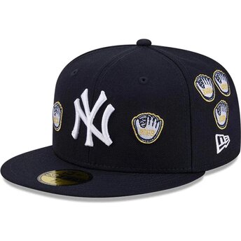 Czapki płaska granatowy dopasowany 59FIFTY Spike Lee Gloves New York Yankees MLB New Era