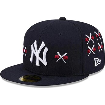 Czapki płaska granatowy dopasowany 59FIFTY Spike Lee Crossed Bats New York Yankees MLB New Era