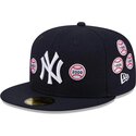 czapki-plaska-granatowy-dopasowany-59fifty-spike-lee-patches-new-york-yankees-mlb-new-era