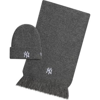 Czapki szary bufanda Knit Set New York Yankees MLB New Era
